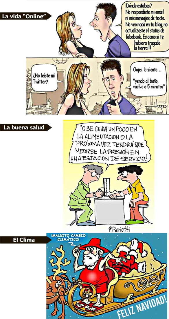 Chistes: La vida Online - La buena Salud - El clima