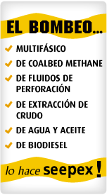 EL BOMBEO MULTIFÁSICO, DE COALBED METHANE, DE FLUIDOS DE PERFORACIÓN,  DE EXTRACCIÓN DE CRUDO, DE AGUA Y ACEITE, DE BIODIESEL... Lo hace seepex.